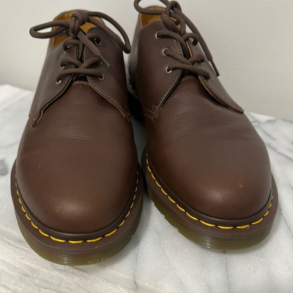 Dr Doc Martens Oxford Classic Brown Leather Men's Shoes Sz 13 NEW no box - Picture 10 of 15
